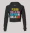 Poo Nu Sollalam Women's Crop Hoodies in Black Color